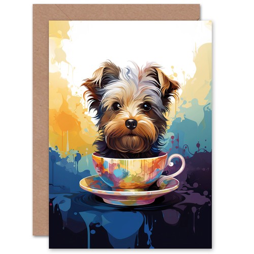 Tea cup yorkshire - tea, terrier