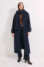 Wallis Navy Coat Womens