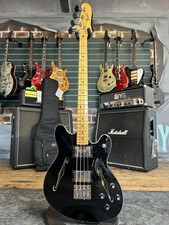 Fender Modern Player Starcaster Bass Black 2018 Semi-Hollow Electric Bass