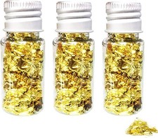 24K Edible Gold Leaf Flakes, 4