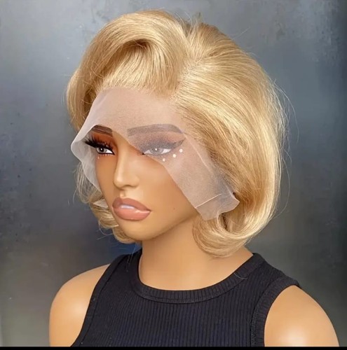 Curly bob wig 13x4 lace - 13x4, front