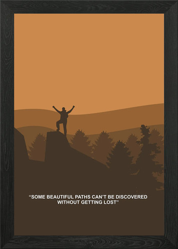 Beautiful path framed wall art - path,