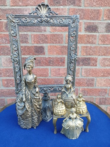 Vintage brass ware mirror - vintage, ware,