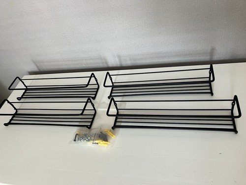 Set black metal wall - of, 4