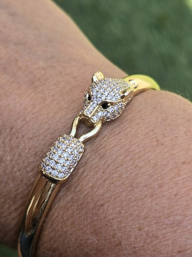 Gold plated cubic zirconia - plated,