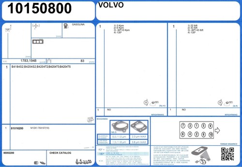 Full engine rebuild gasket set - engine,