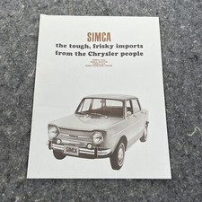 1966-1967 Simca Brochure 1000
