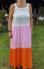 Zanzea Pink Sleeveless Tiered