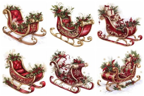 Christmas sleigh cardmaking - christmas,