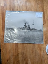 HMS VALIANT at Devonport. 1933 Abraham Master Photo - Original. 11 By 9'