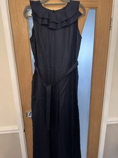 Laura Ashley Navy Blue Linen