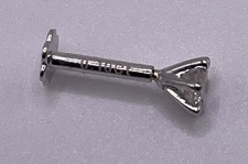 18K W/G  0.10CT Round Brilliant Natural Diamond Nose Stud VS Clarity & G Colour