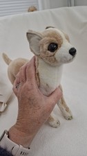 Hansa Dog Plush Chihuahua Posable Hand Crafted Creation 2010 measurement pics