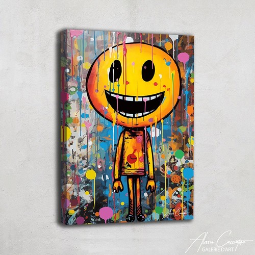 Street art canvas framed - street,