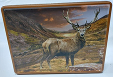 Scottish Shortbread Collectible Empty Biscuit Tin Stag Deer Design 04