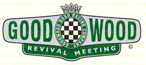 Goodwood sticker 120mm length - 120mm,