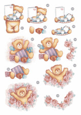 Teddy Bear A4 Die Cut 3D