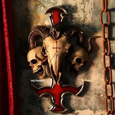 Devils Cross Rams Skull Snake