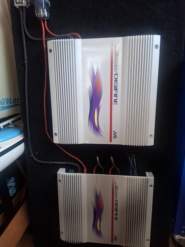 Two jvc car power amplifiers - two,