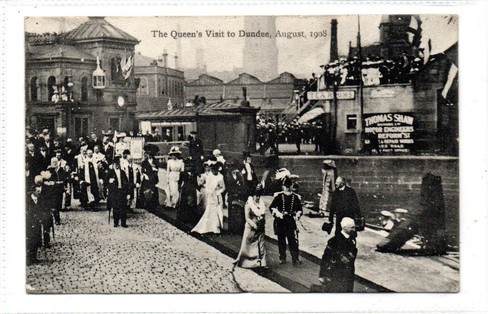 The queen visit dundee - to,