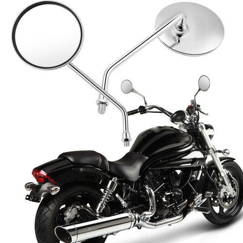 Pair chrome round motorcycle - pair,