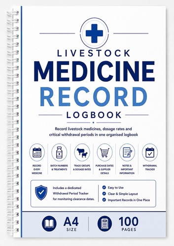 Livestock medicine record book - record,