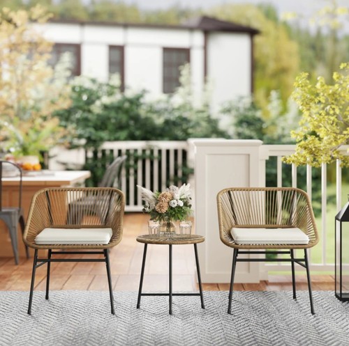Seater rattan bistro - 2,