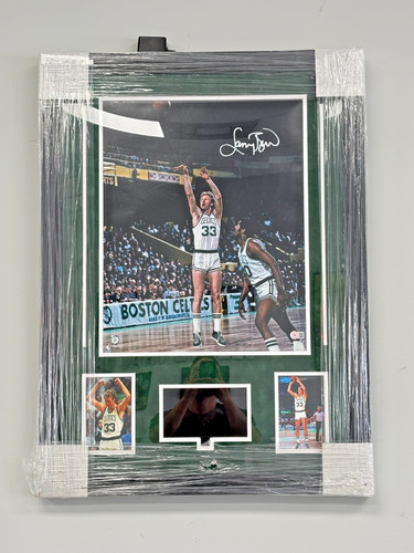 Larry bird framed photo - larry,