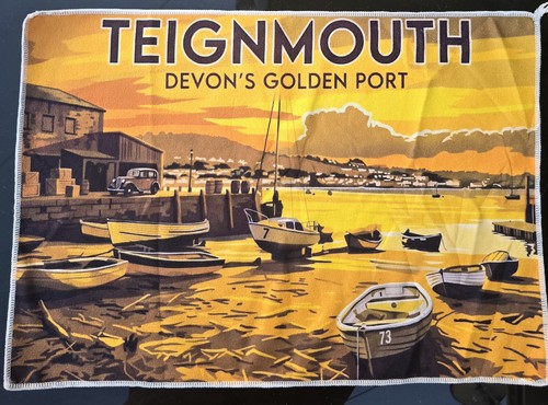 Teignmouth beach printed - ,