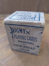 Antique Pigmy Playing Cards In Original Box By Thos. De La Rue & Co London 1890