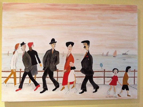 Lowry oil canvas on - lowry,