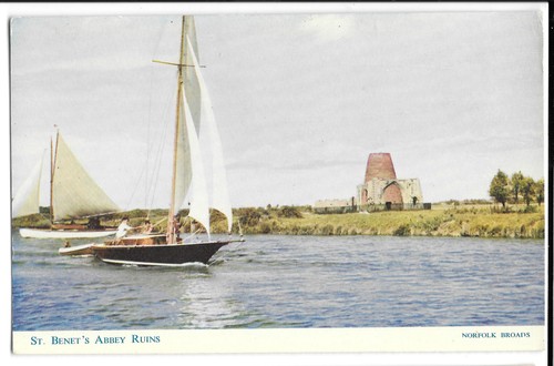 Benets abbey ruins ppc - st,