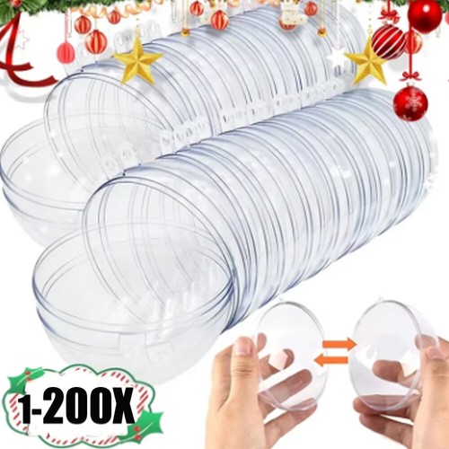 200pcs christmas balls clear - balls,