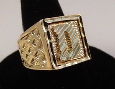 MENS 14KT GOLD PLATED BLING