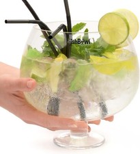 Fish Bowl Cocktail Glass Large 3L Punch Balloon Drinking Jumbo Party Fishbowl UK