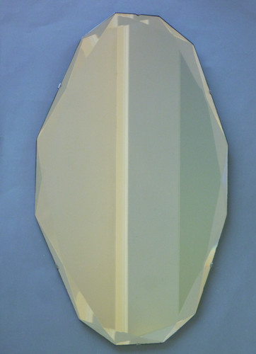 Vintage frameless oval wall - oval,