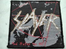 SLAYER  PATCH ORIGINAL 2001 Vintage GLITZER Aufnäher 10x9cm Thrash Metal 