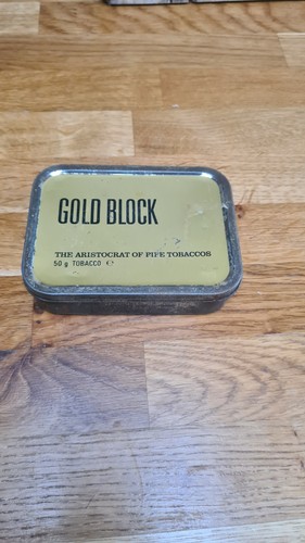 Gold block pipe - gold, tobacco