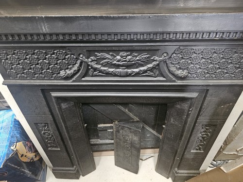 Antique cast iron - antique, fireplace