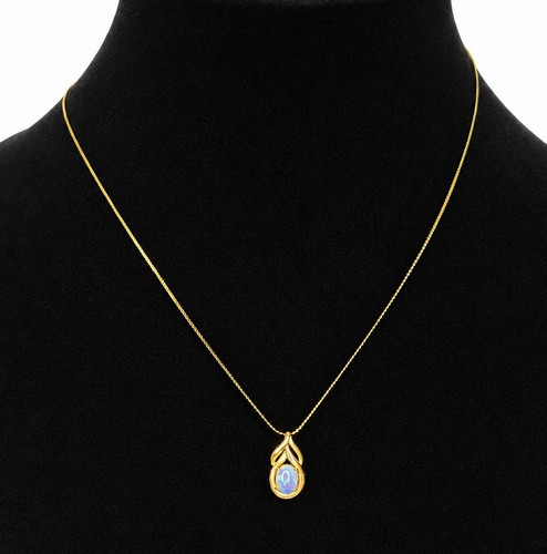 Vintage gold tone faux - tone, opal
