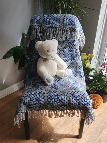 Hand crochet baby blanket - baby,