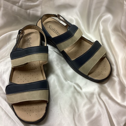 Softlites women beige navy - softlites, women's