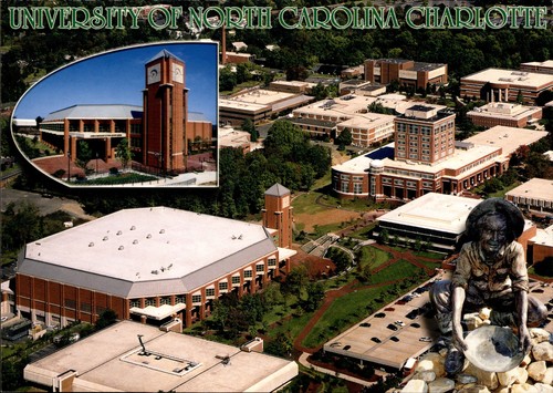 Unc charlotte postcard - unc,