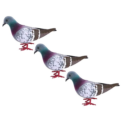 3pcs simulated foams pigeons - simulated,