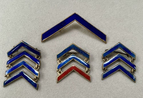 Ww1 enamel overseas chevons - overseas,