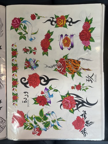 Vintage tattoo flash - flash, sheet
