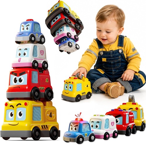 Stacking magnetic car - 4-in-1,
