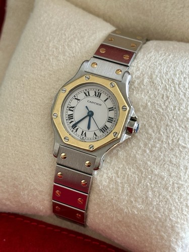 Cartier santos octagon - octagon,, ladies