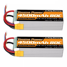 2pcs Youme 22.2V 4500mAh LiPo