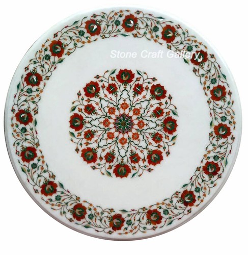 Round marble coffee - 24", table